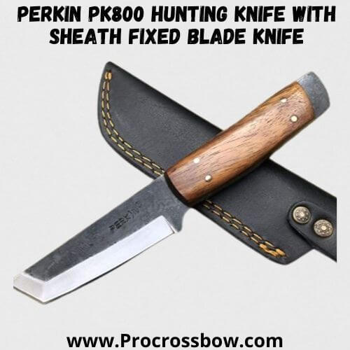 Perkin PK800 Hunting Knife with Sheath Fixed Blade Knife